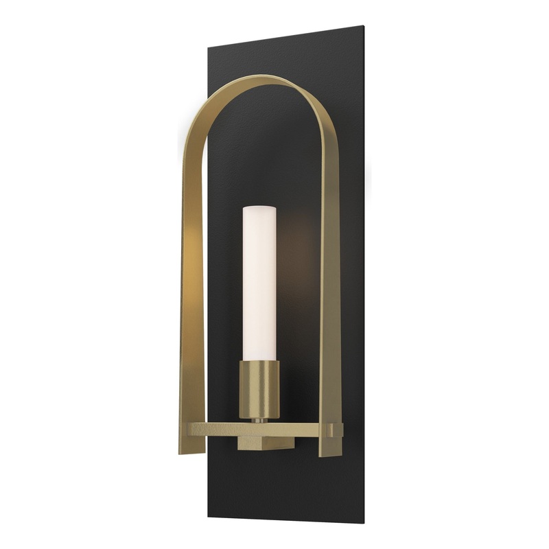 Triomphe 1-Light Sconce Black Modern Brass
