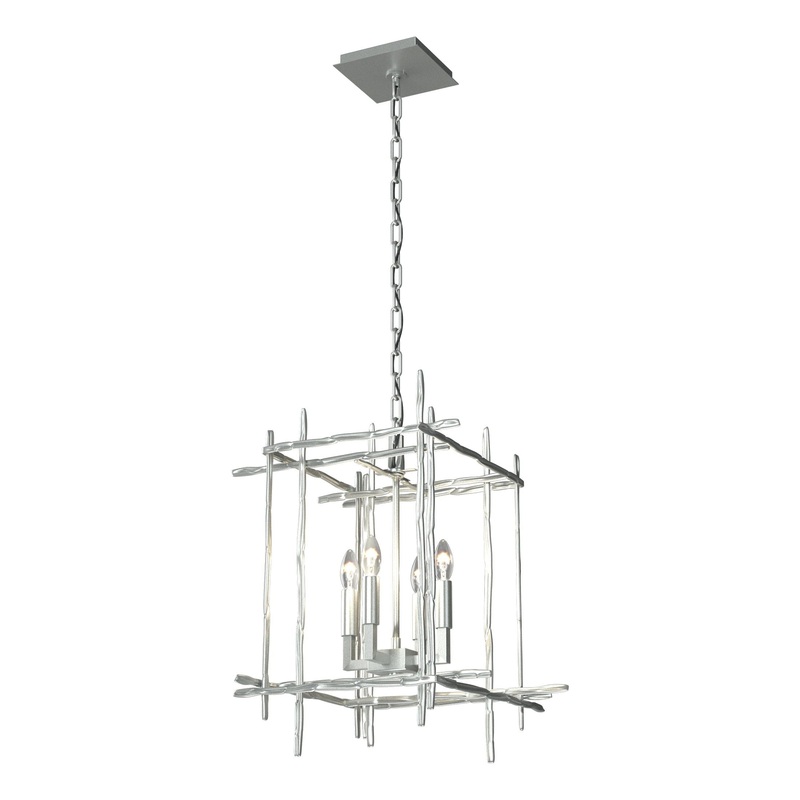 Tura 4-Light Small Chandelier Vintage Platinum