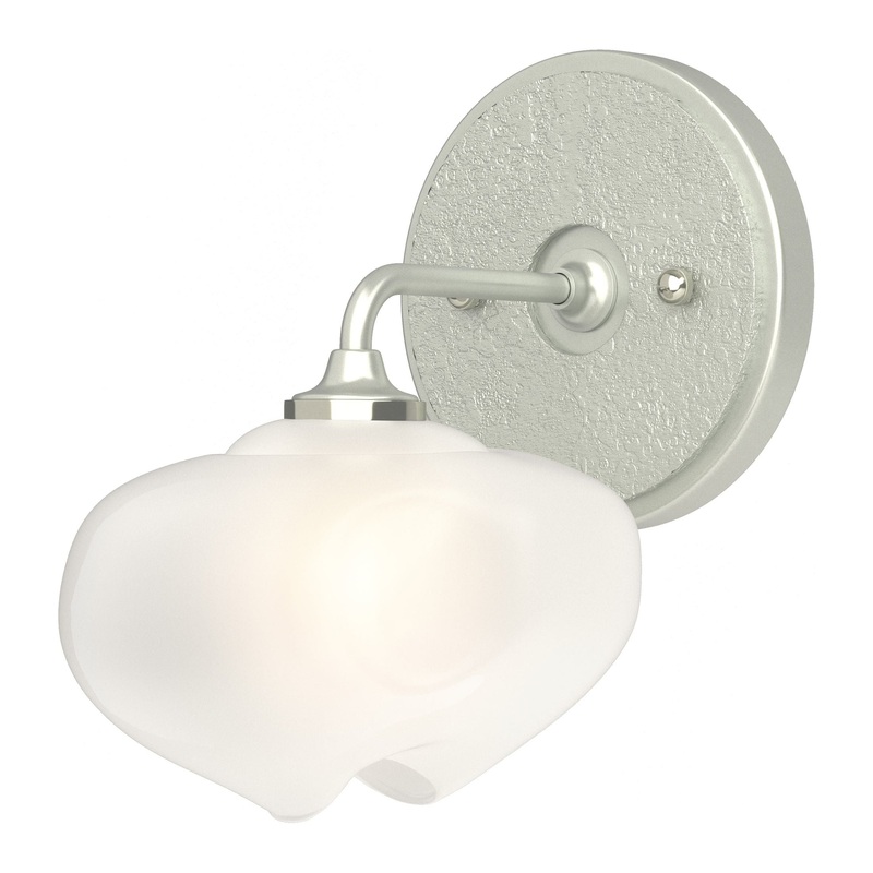 Ume 1-Light Curved Arm Bath Sconce Vintage Platinum Vintage Platinum