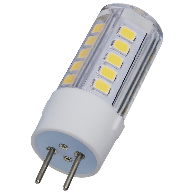 4.5 Watt Mini LED – GY6.35 Base – 5000K – Clear Finish – 12 Volt Light Bulb by Satco