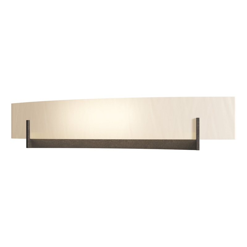 Axis Large Sconce Bronze White Art Glass (BB)