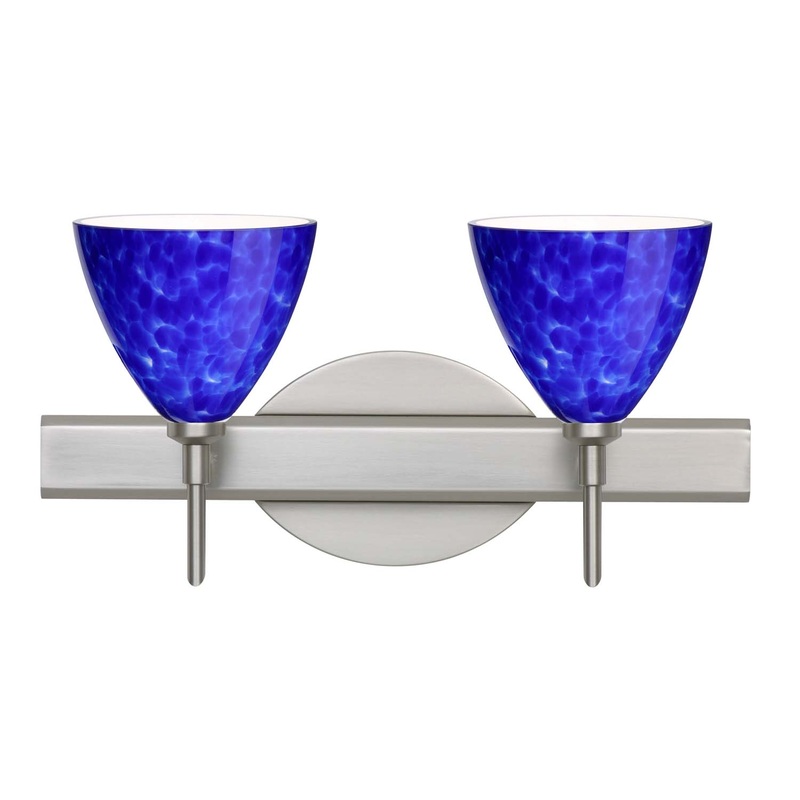 Besa 2SW-177986-SN Mia Two Light Wall Sconce Satin Nickel