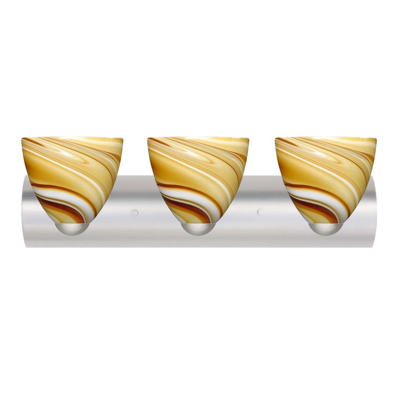 Besa 3WZ-7572HN-SN Sasha Three Light Wall Sconce Satin Nickel