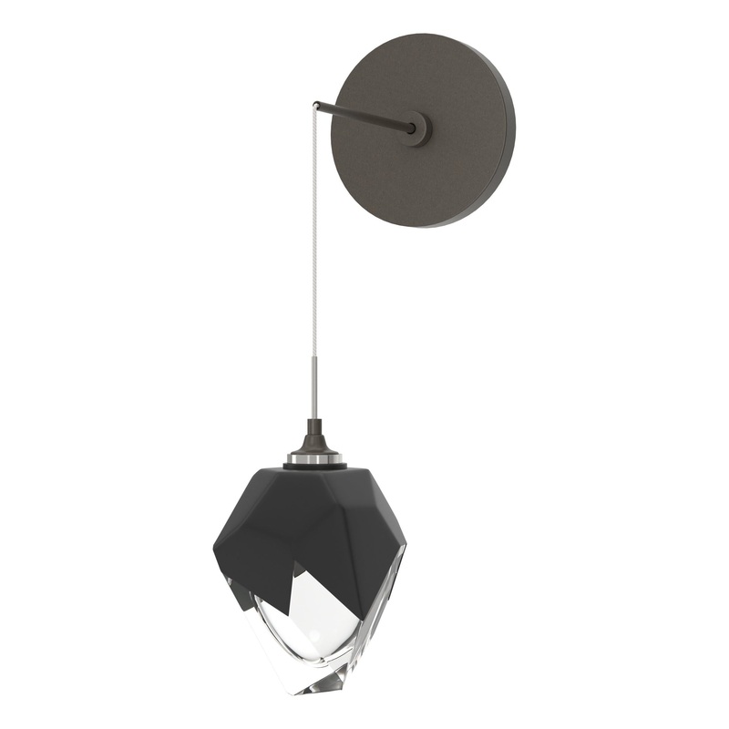 Chrysalis Small Low Voltage Sconce Dark Smoke Black Crystal (BP)
