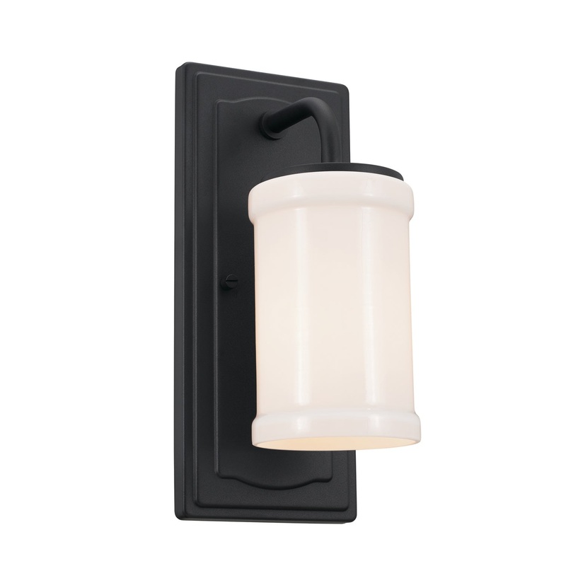 Kichler 52454BKT One Light Wall Sconce, Textured Black