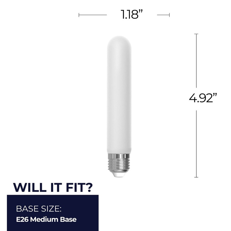 5 Watt T9 Frost, 400  Lumens, E26 base, 120 Volt Light Bulb by Bulbrite