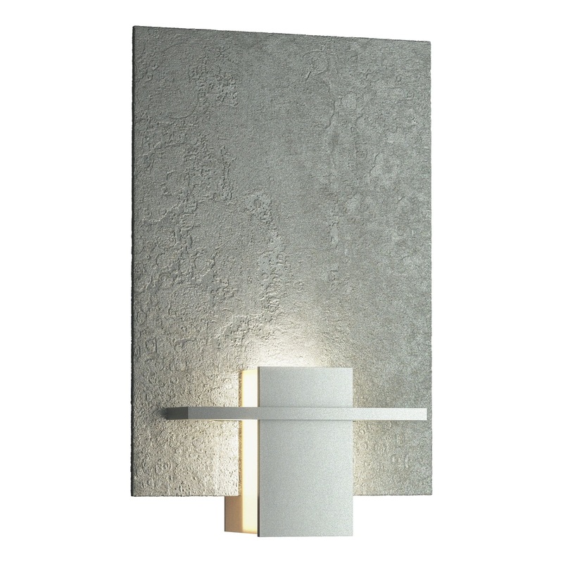 Aperture Sconce Vintage Platinum White Art Glass (BB)