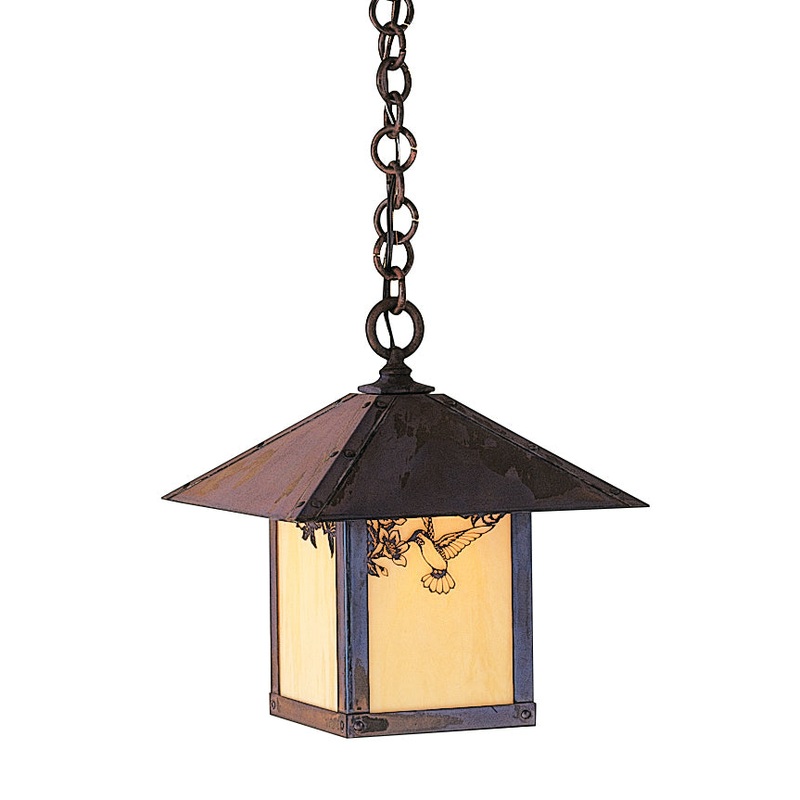Arroyo EH-12HFTN-MB Evergreen One Light Pendant Mission Brown