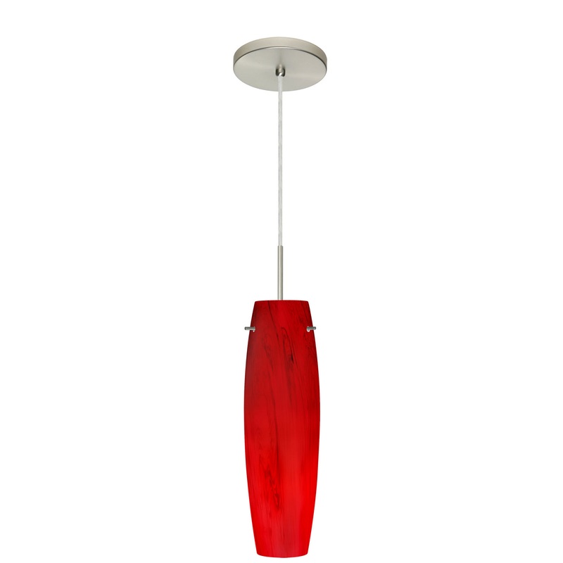 Besa 1BT-4121MA-HAL-SN Tu Tu One Light Pendant Satin Nickel