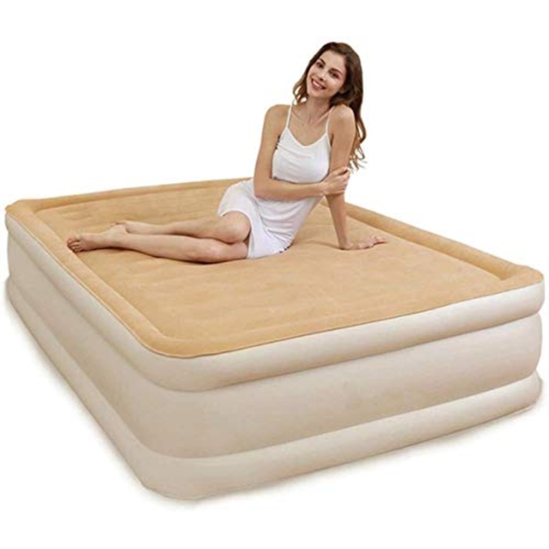 HongLianRiven Lettino da Viaggio Lettino da Viaggio Sedile Posteriore Air Letto Portatile Air Letto a Due Letti Aria Materasso Floccato materassino Bed Coperta con Una Pompa ad Aria Storage Bag 5-26