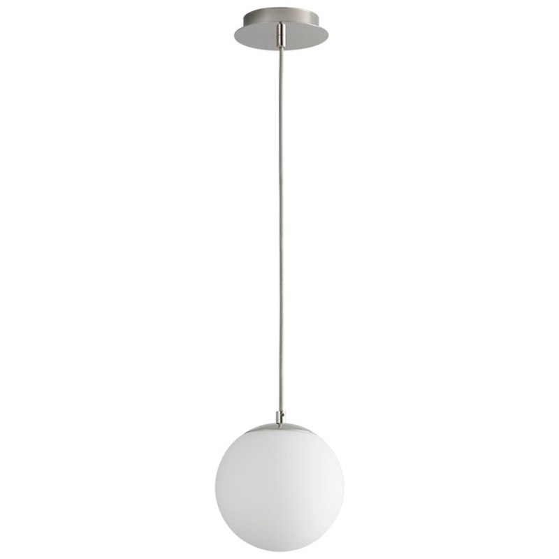Luna Single-Light 8″ Globe Pendant – Polished Chrome