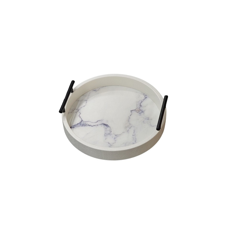 Maison Round Tray – Small – White
