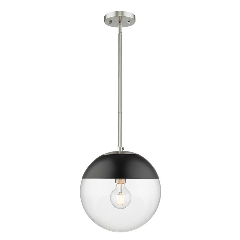 One Light Pendant from the Dixon PW Collection in Pewter Finish by Golden