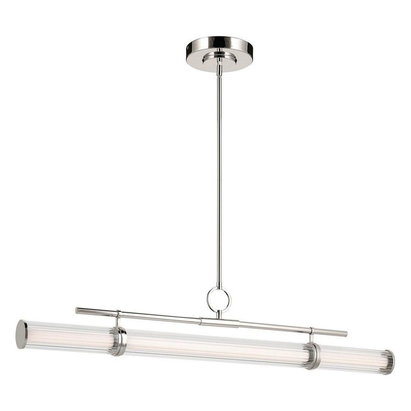 Riven 48.25″ LED 1-Light Linear Chandelier Polished Nickel