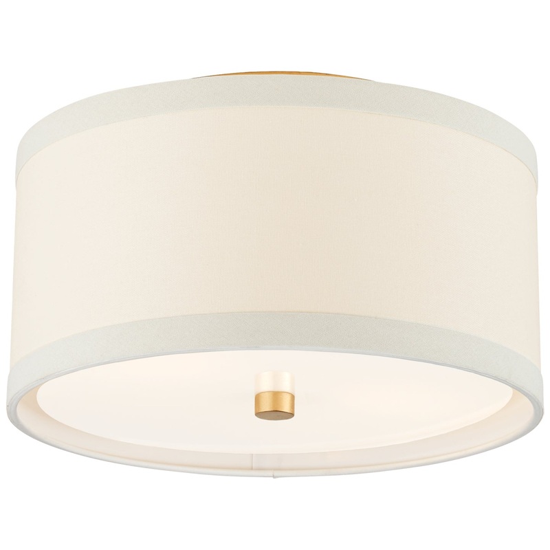Two Light Flush Mount from the Walker Collection in Gild Finish by Visual Comfort Signature