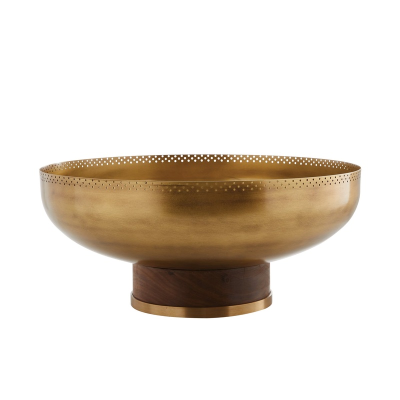 Arteriors DJ2060 Pavo Centerpiece Antique Brass