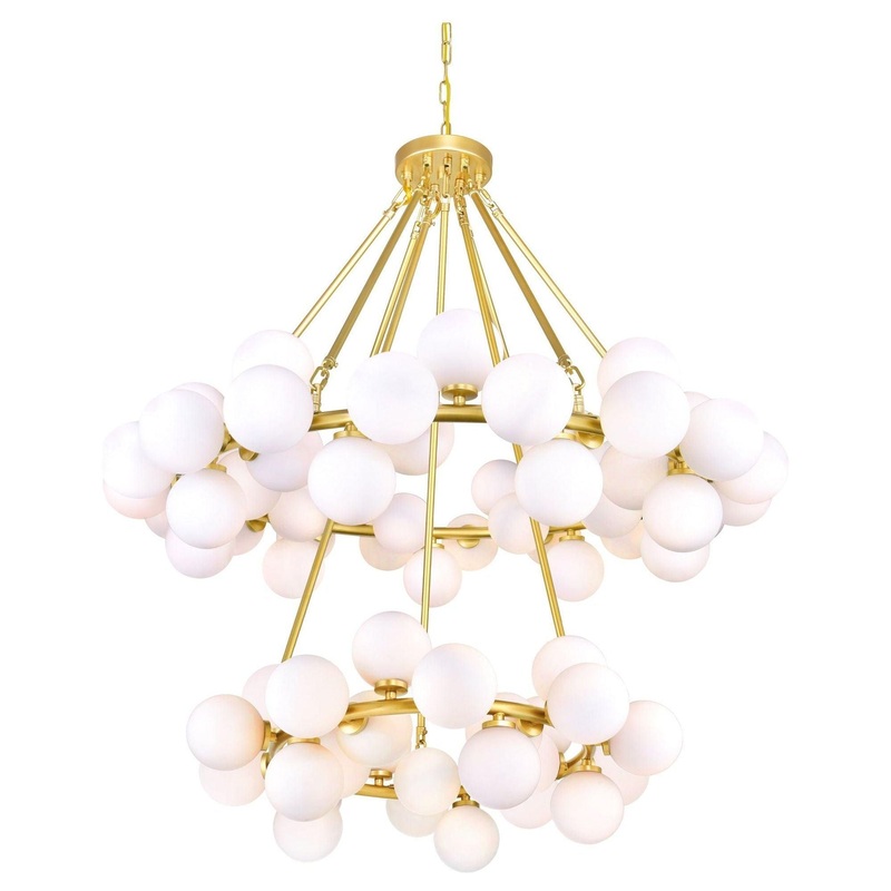 Arya Chandelier Satin Gold