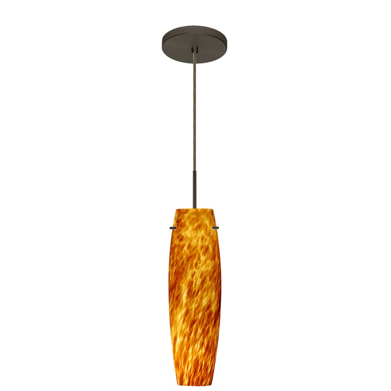 Besa 1BT-412118-HAL-BR Tu Tu One Light Pendant Bronze
