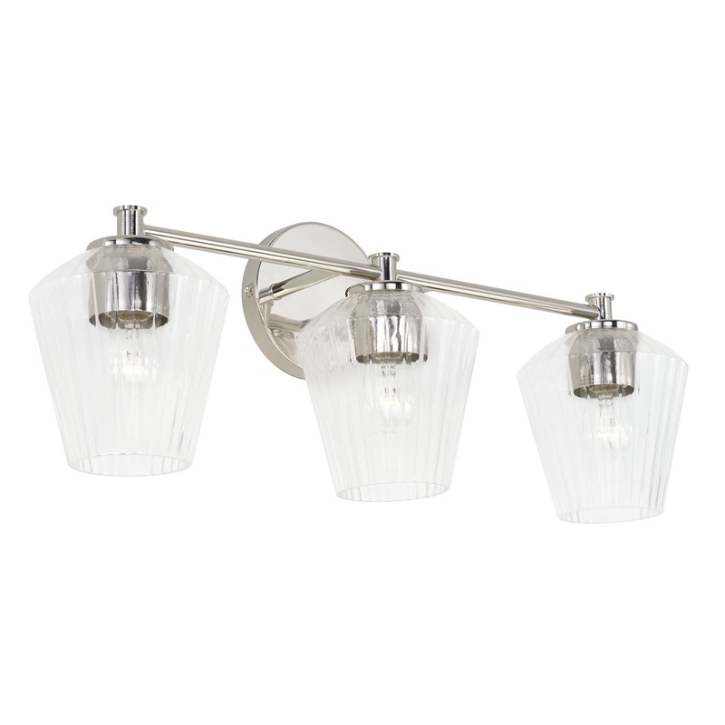 Capital Lighting 141431PN-507 Beau 3 Light Vanity Polished Nickel