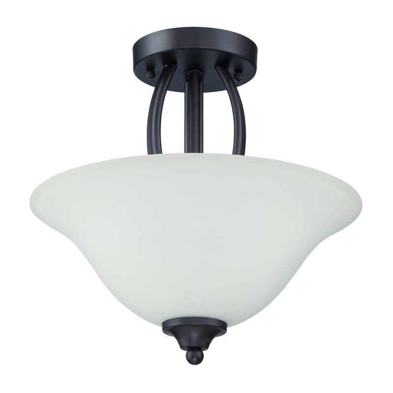 Craftmade 38352-ABZ Northlake Two Light Convertible Semi Flush Aged Bronze Brushed (Discontinued)