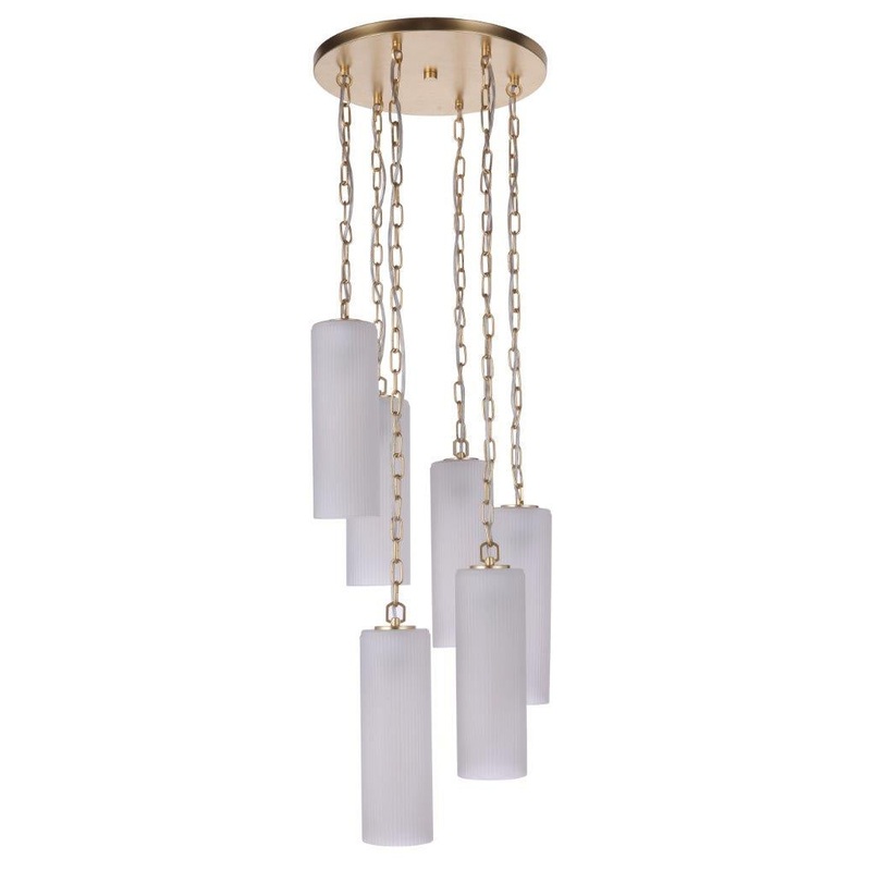 Craftmade 57996-SNG Myos Six Light Pendant Sunset Gold