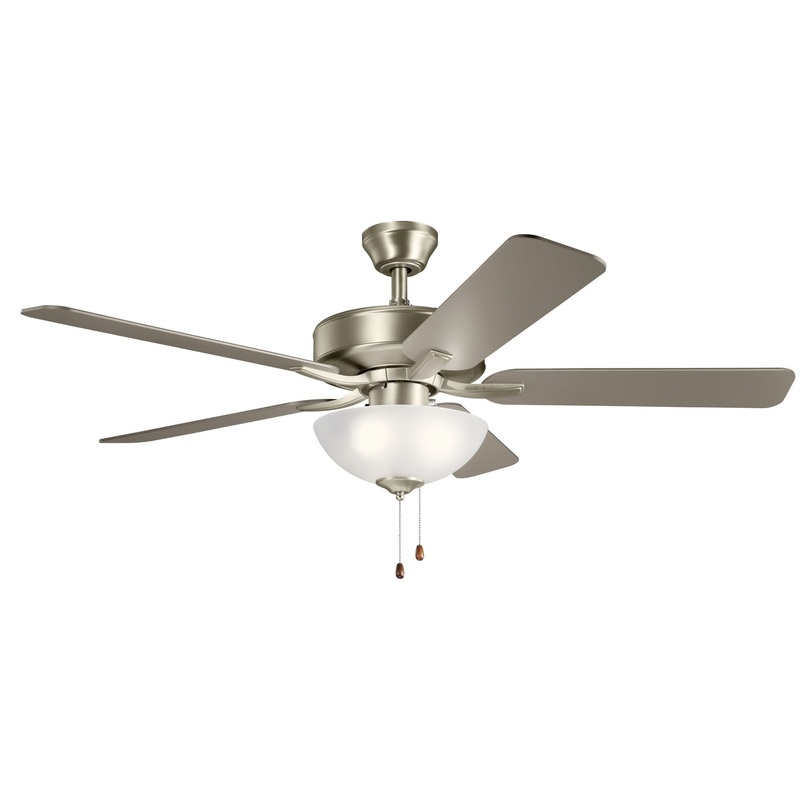 Kichler 330017NI 52″ Ceiling Fan, Brushed Nickel