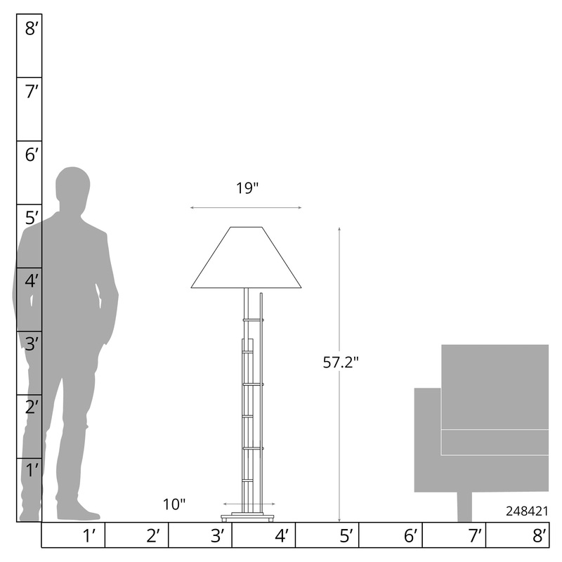 Metra Double Floor Lamp Ink