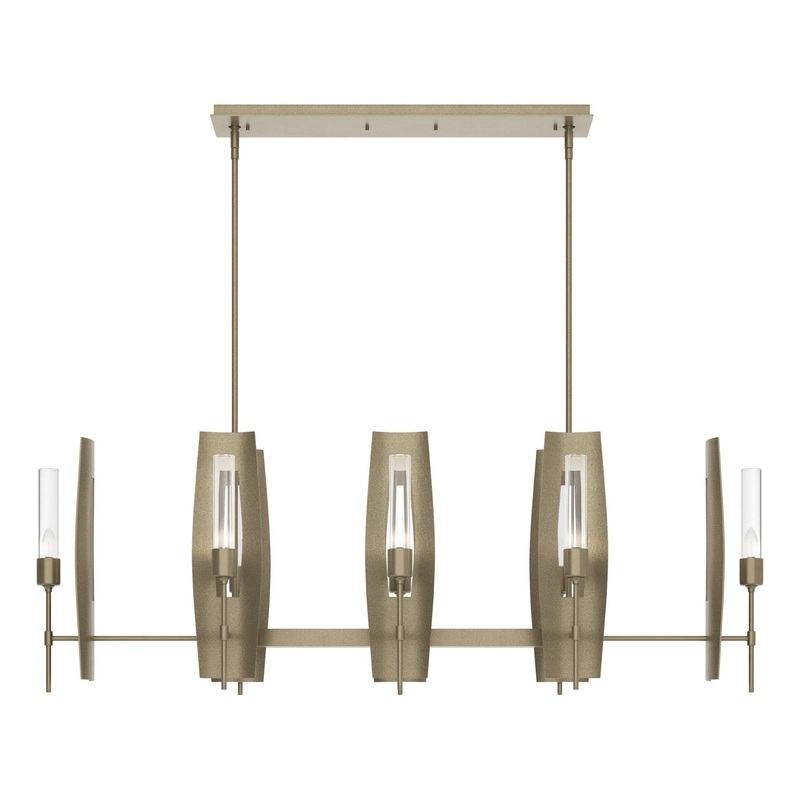 Passage 8-Light Pendant Soft Gold Clear Glass (ZM)