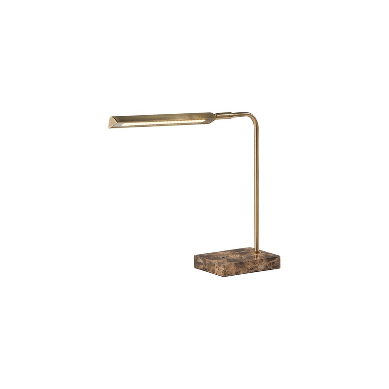 Reader LED Desk Lamp Antique Brass