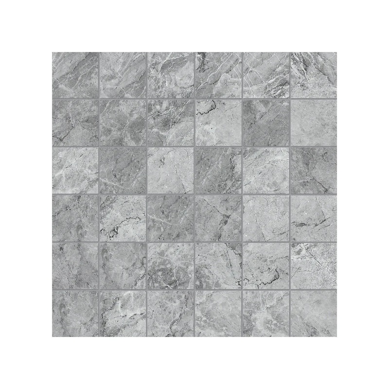 2″ x 2″ Malena Carbon 36 Piece Matte Ceramic Mosaics. 1 Sheet = 1.16 Sq. Ft. (46-171) 2″ x