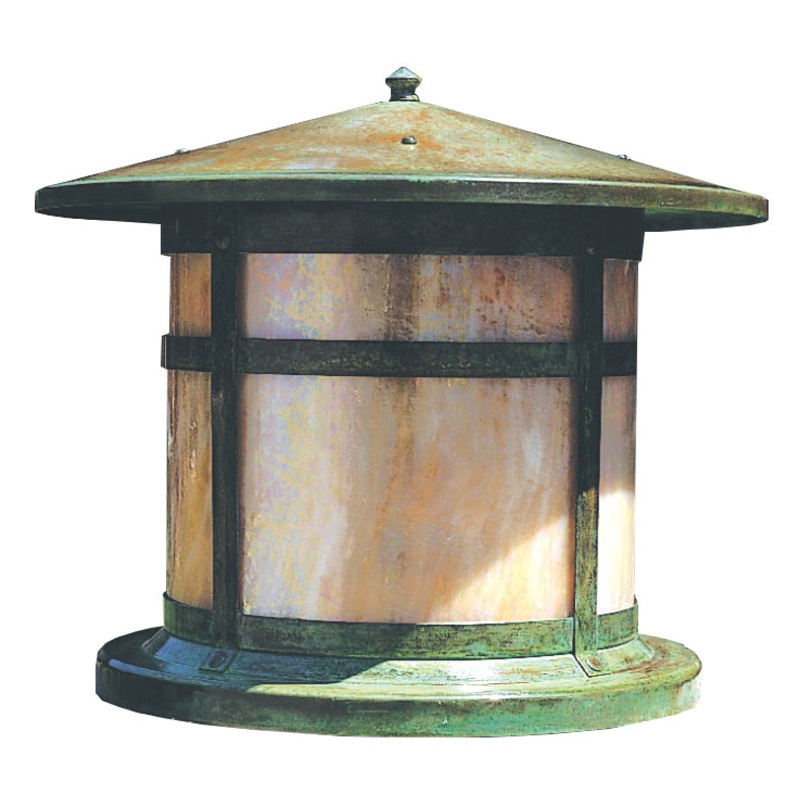 Arroyo BC-14GW-VP Berkeley One Light Column Mount Verdigris Patina
