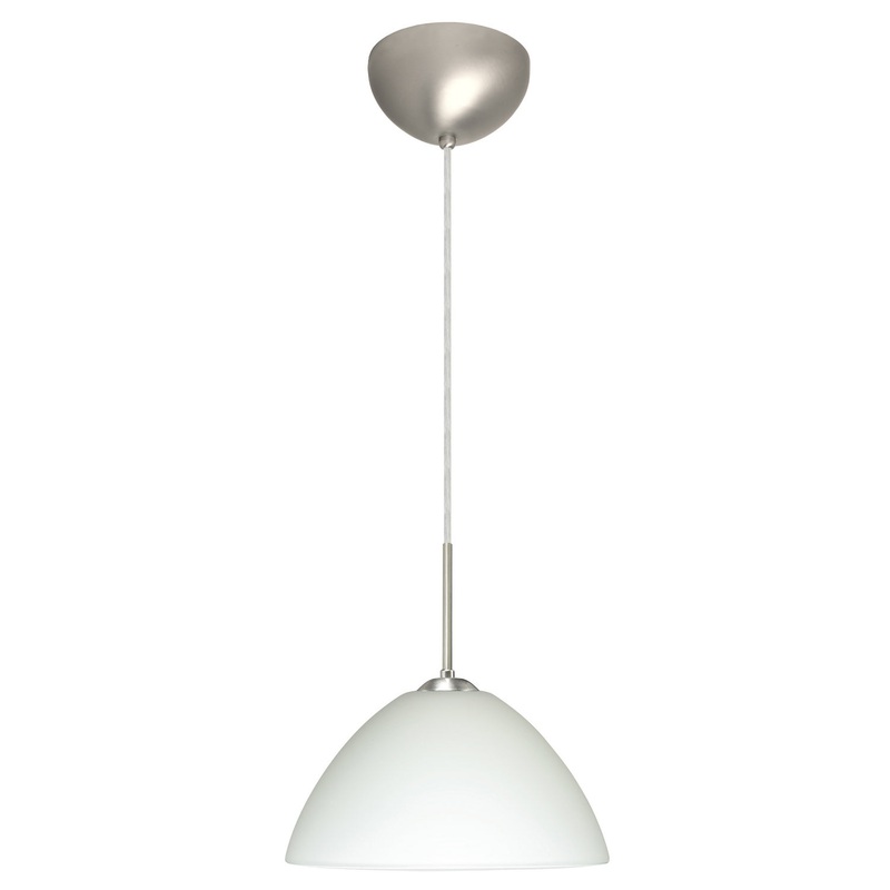 Besa 1JC-420107-LED-SN Tessa One Light Pendant Satin Nickel