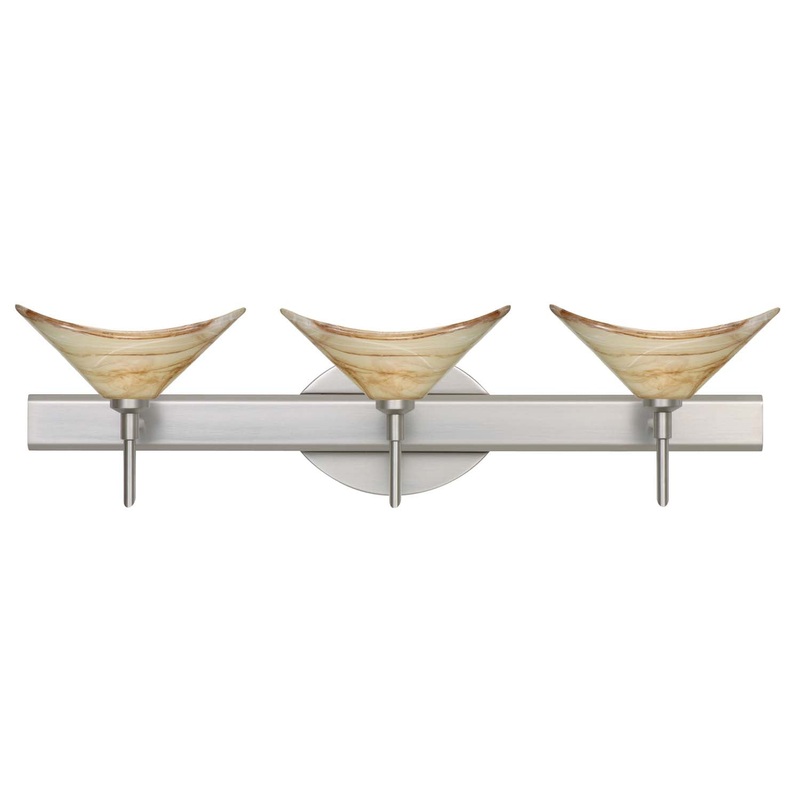 Besa 3SW-191383-SN Hoppi Three Light Wall Sconce Satin Nickel