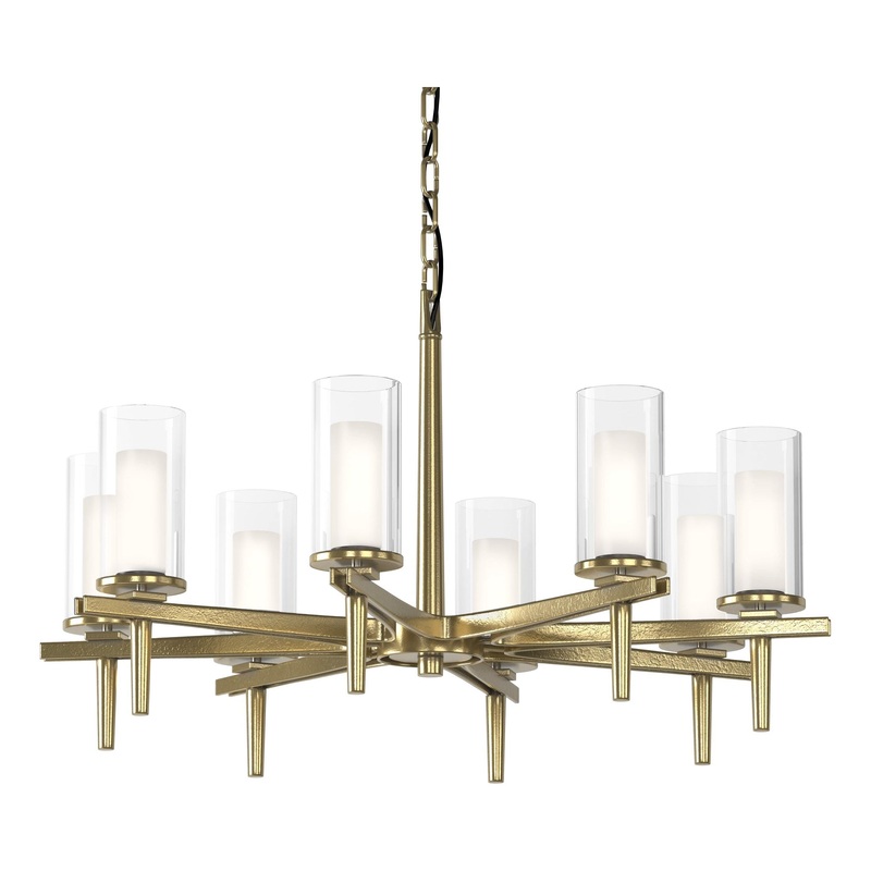 Constellation 8-Arm Chandelier Modern Brass