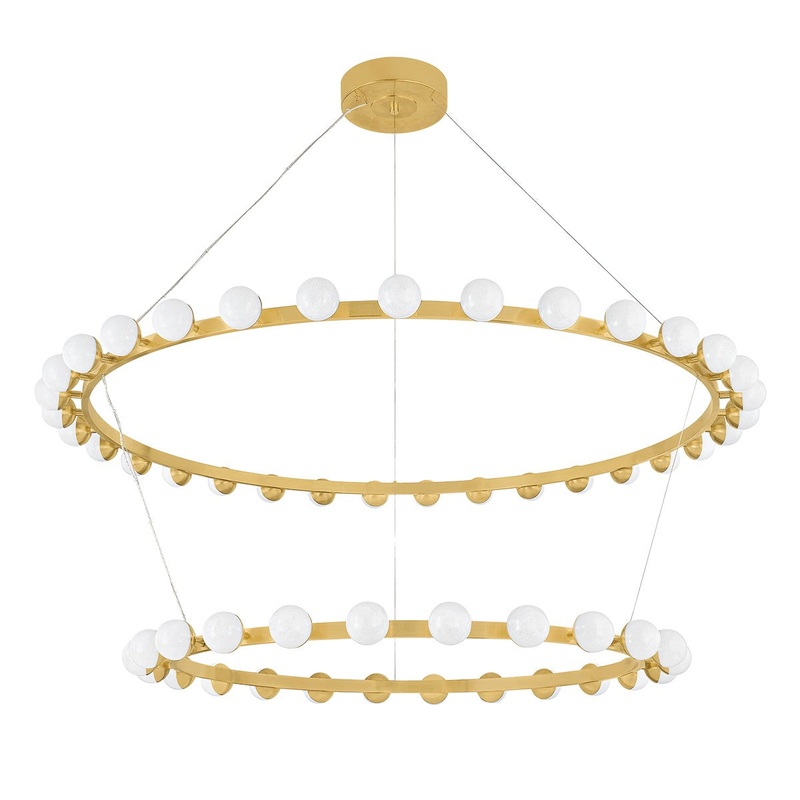 Corbett Lighting 484-61-VB Linus LED Chandelier Vintage Brass