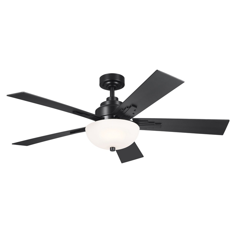 Kichler 300345SBK 52″ Ceiling Fan, Satin Black