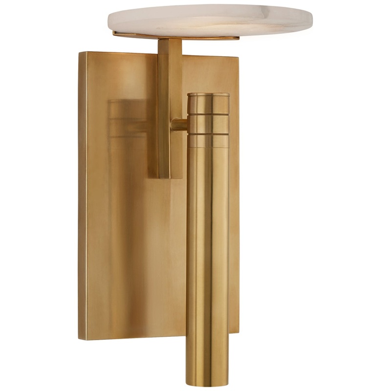 LED Wall Sconce from the Melange Collection in Antique-Burnished Brass Finish by Visual Comfort Signature