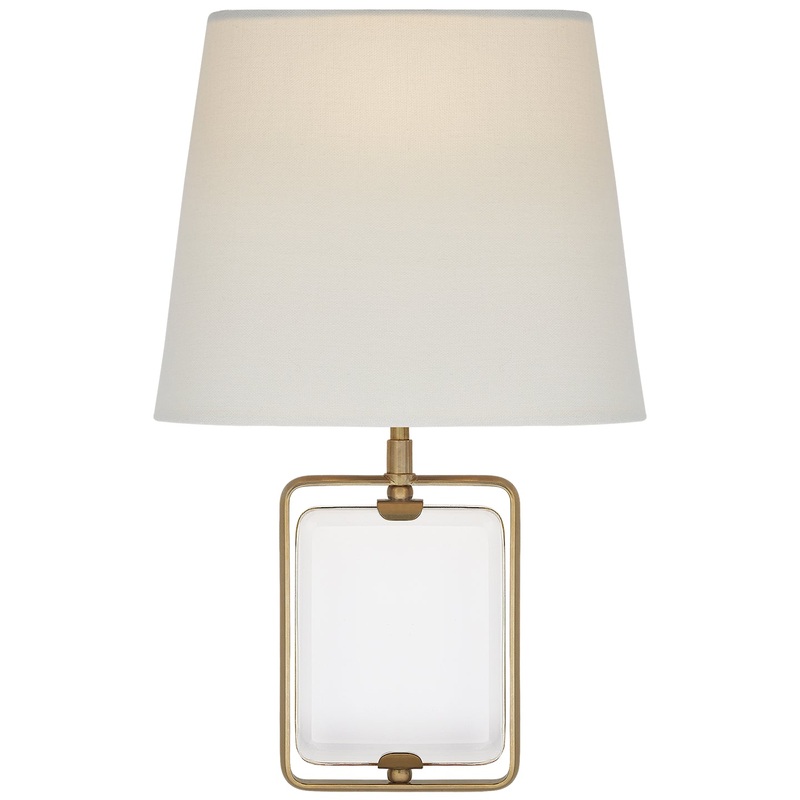 One Light Wall Sconce from the Henri Collection in Crystal And Hand-Rubbed Antique Brass Finish by Visual Comfort Signature