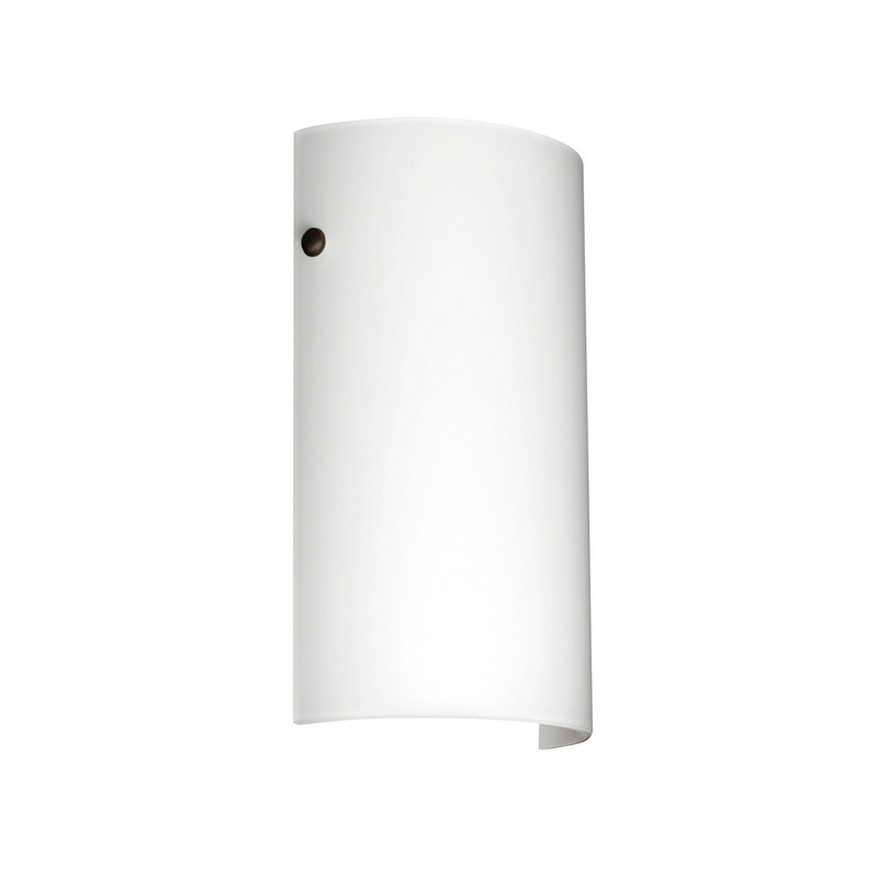 One Light Wall Sconce from the Tamburo Collection in Bronze Finish by Besa