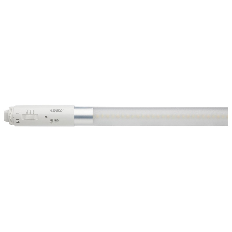 11 Watt T8 LED – CCT Selectable – 120-277 Volt – Single or Double Ended – Type B Ballast Bypass Light Bulb by Satco