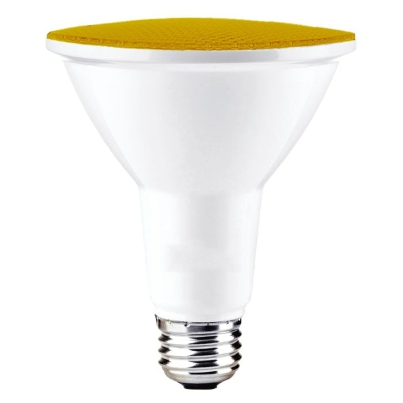 15 Watt PAR38 Yellow, E26 base, 120 Volt Light Bulb by Bulbrite