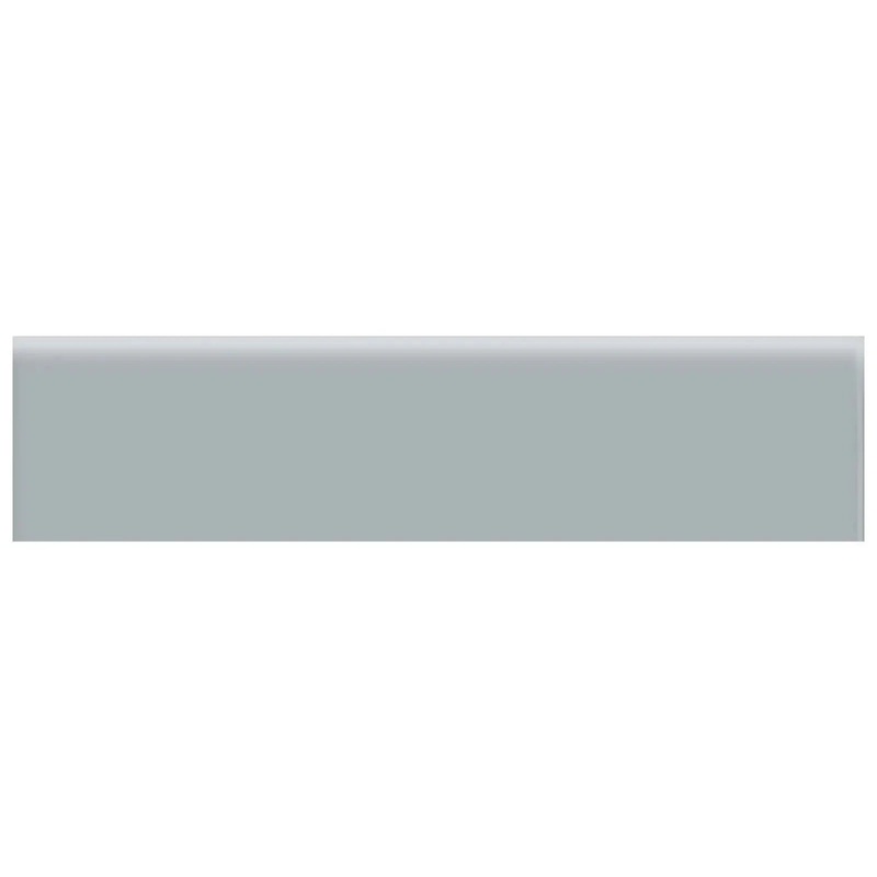 2″ x 8″ Soho Cloud Blue Matte Glazed Ceramic Bullnose 2″ x 8″