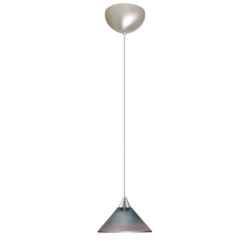 Besa 1XC-117691-SN Kona One Light Pendant Satin Nickel