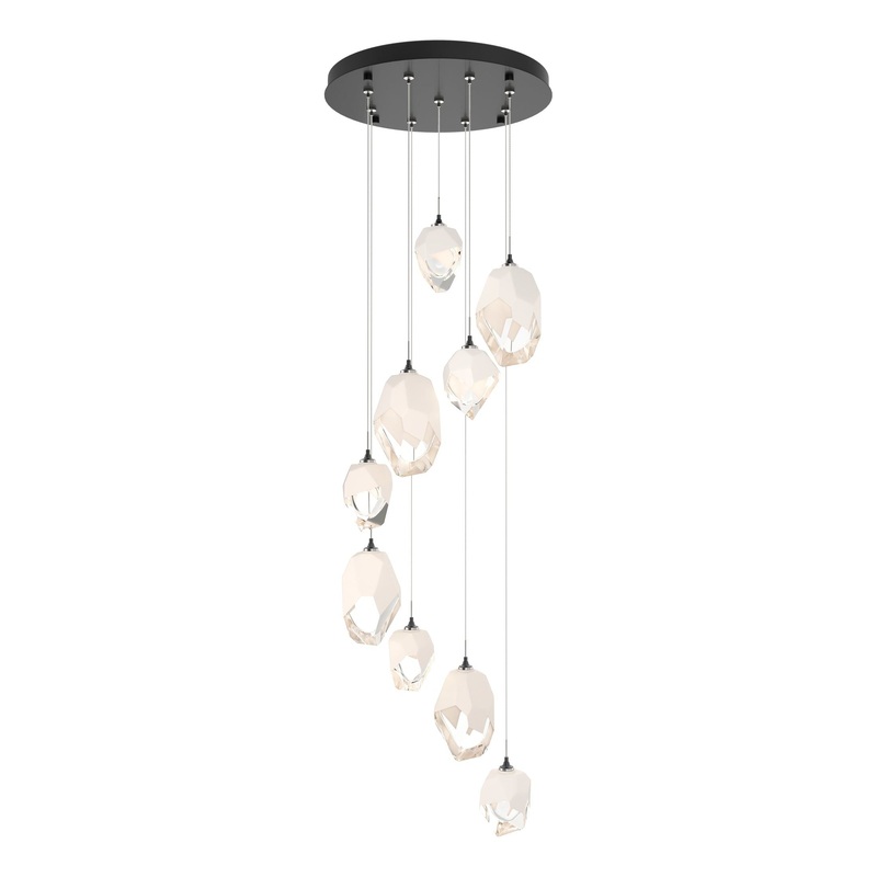 Chrysalis 9-Light Mixed Crystal Pendant Ink White Crystal (WP)