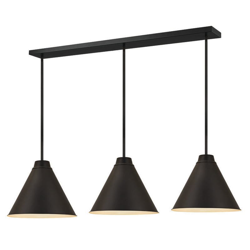 Eaton 3-Light Pendant Matte Black