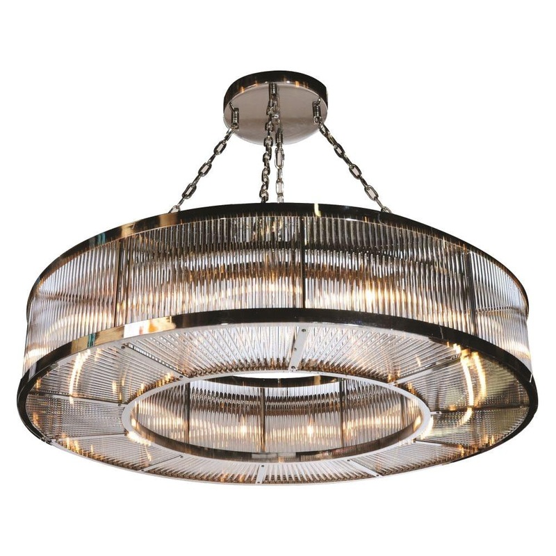 Lighting Rod 10-Light Chandelier Chrome
