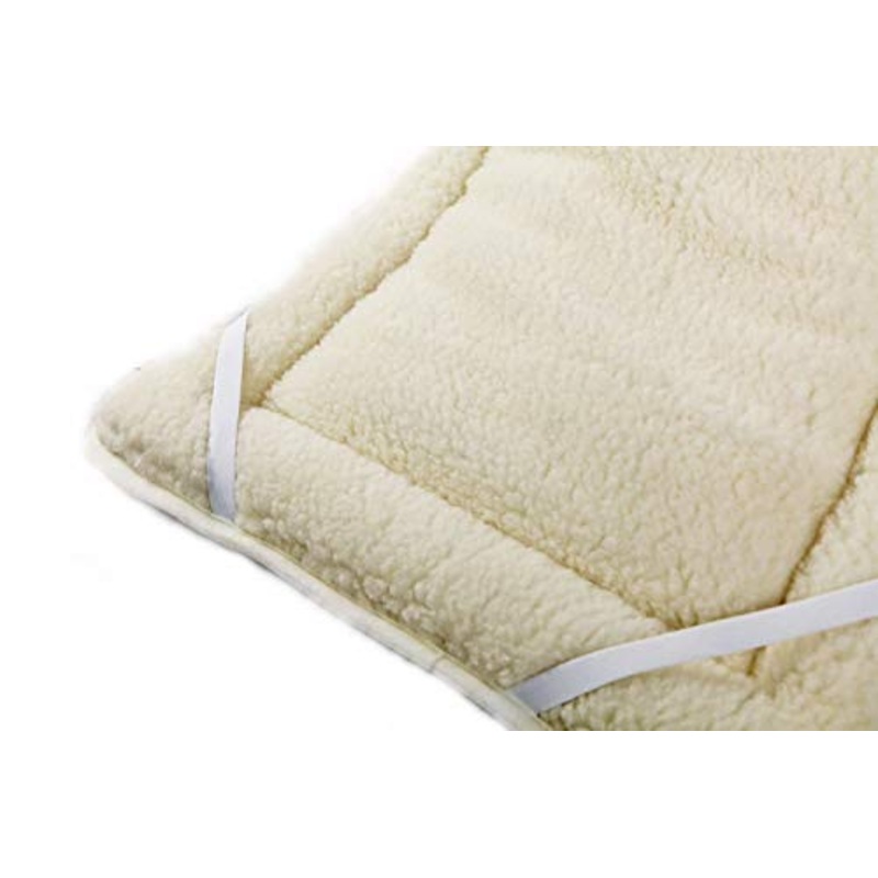 Woolmark Perugiano Vendita Coprimaterasso Matrimoniale in Lana Merino, Foglio Size King CPRIMATERASSO 160 x 200 cm. Regalo Perfetto ! Prodotto Naturale