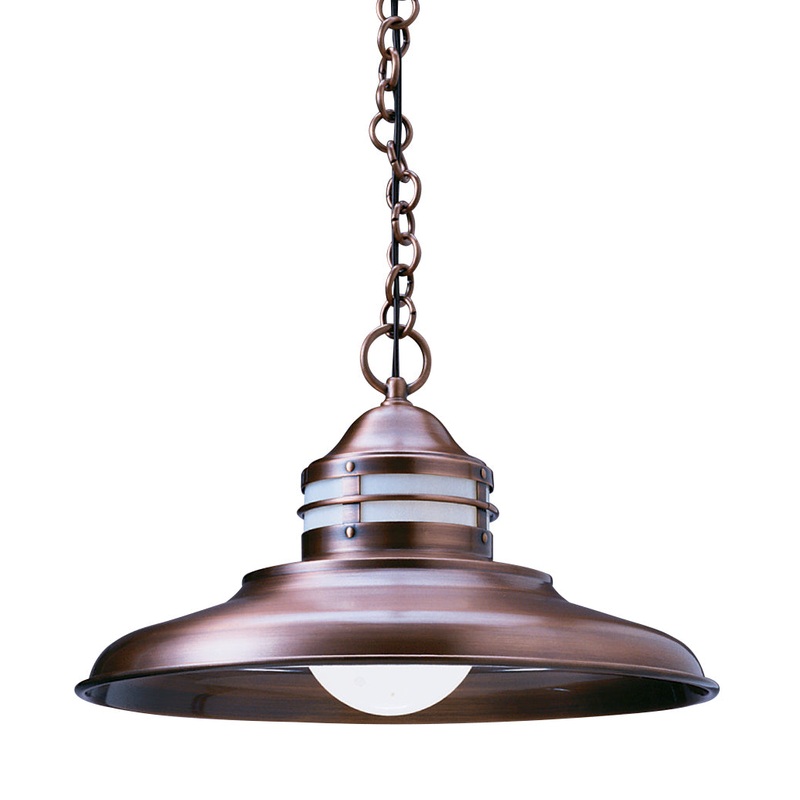 Arroyo NH-17OF-AC Newport One Light Pendant Antique Copper