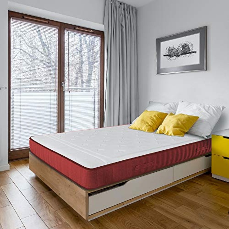 Baldiflex Emporio Materasso Fuego 150x180cm Waterfoam e Memory H 21 cm Rivestimento Trapuntato antiacaro