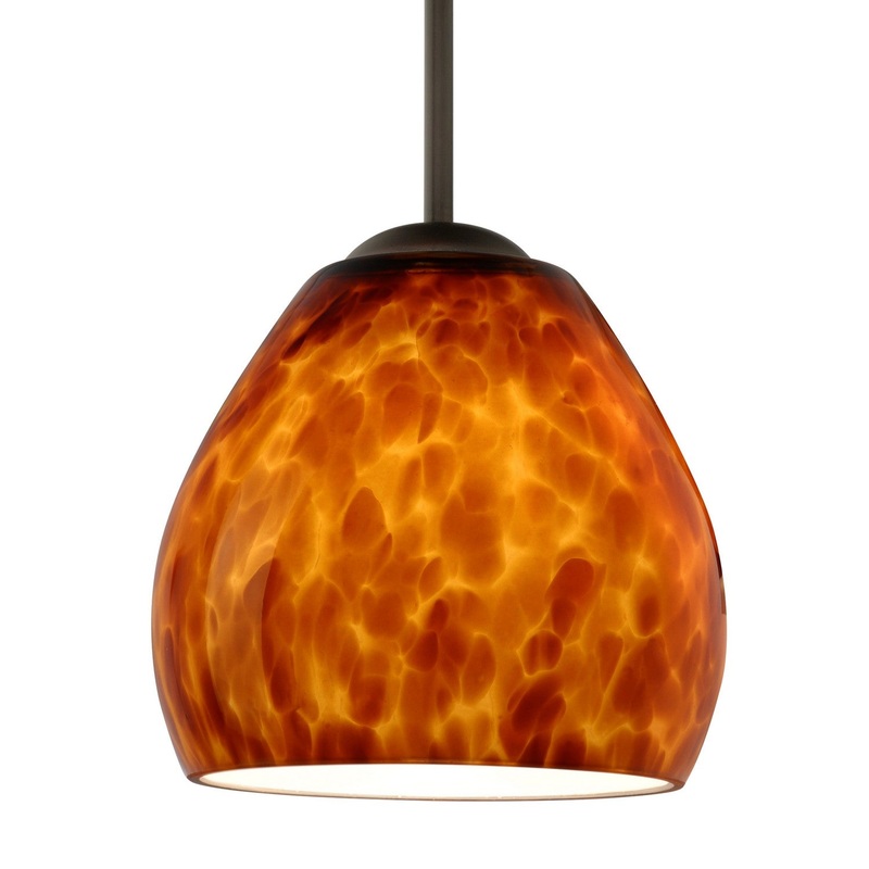 Besa 1BT-412218-MED-BR Besa Bolla Pendant One Light Pendant Bronze